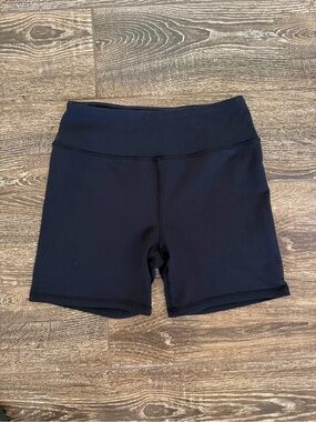 Kyodan Women’s High-Waist Black Bike Shorts with Zip Pocket - XS